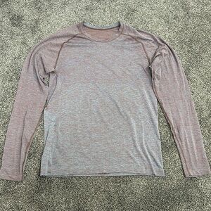 Lululemon Metal Vent Tech Long Sleeve Red/Blue mix